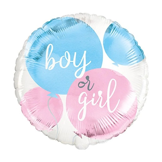 Boy or Girl Folienballon Heliumballon