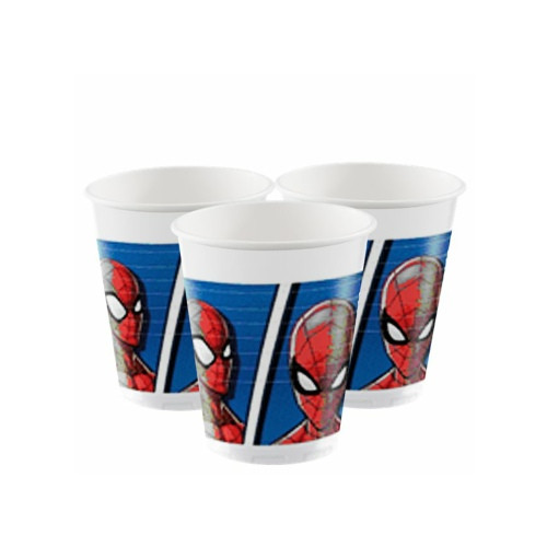 Spiderman | Plastikbecher 200 ml. - 8 Stück