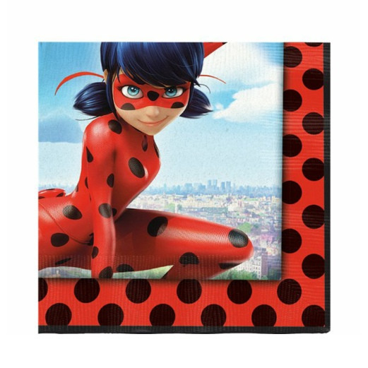 Miraculous Ladybug | Servietten 33 x 33 cm - 20 Stück